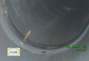 Innenansicht Wasserleitung – Video-Endoskopie