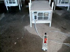 Mikrowellen-Trockner im Einsatz